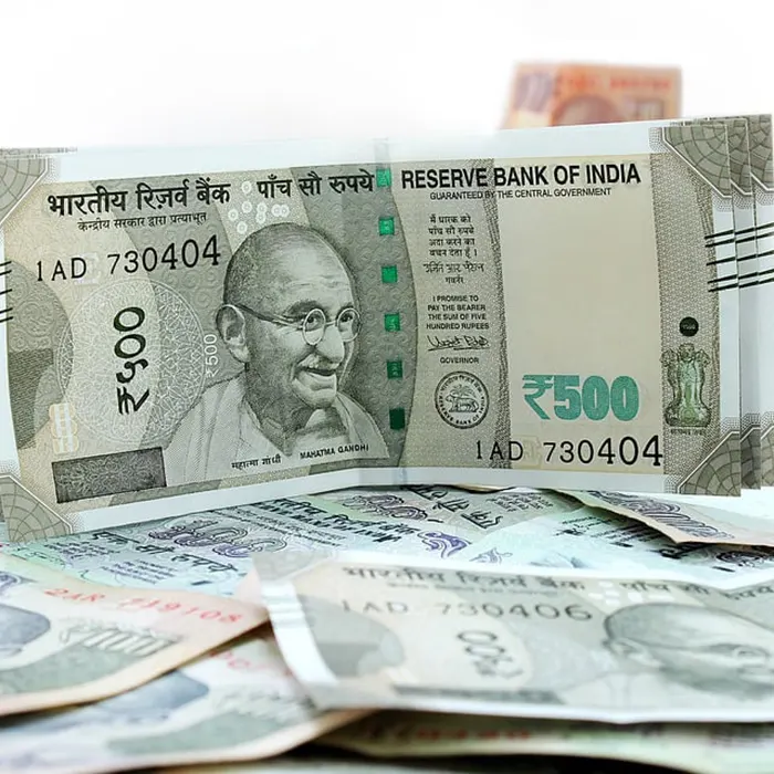 indian rupees currency notes 500 