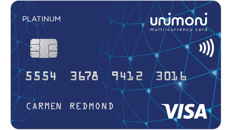 Multi-Currency Forex Card from Unimoni | Buy Travel Card